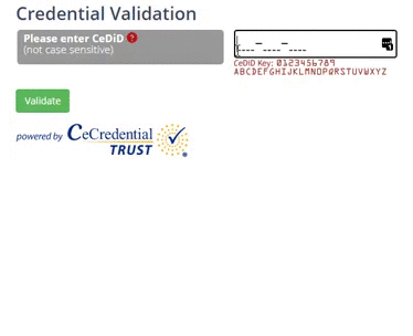 Credential Validation Example